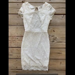 White lace dress